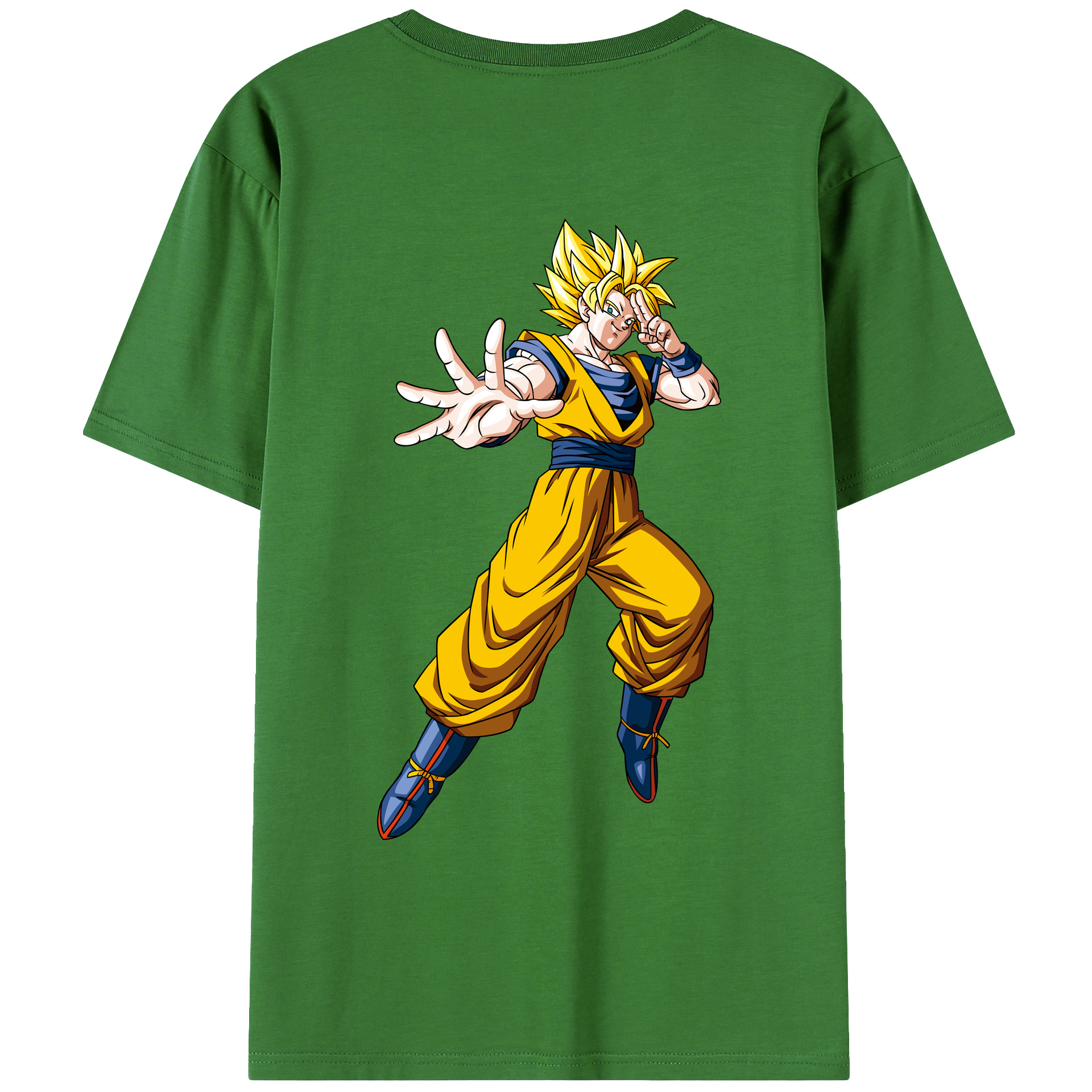 （画像用） ドラゴンボール 孫悟空（そん ごくう）Son Goku カカロット DRAGON BALL Kakarotto レディース半袖Tシャツ(バックプリント)